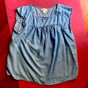 Chambray denim Sleeve blouse